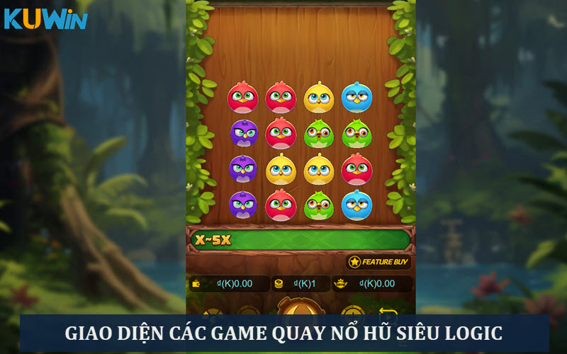 Giao diện sảnh game logic, dễ dàng thao tác đặt cược